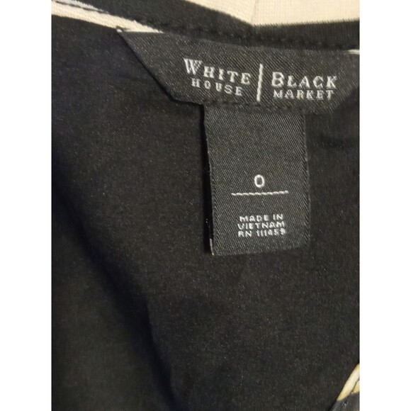 NWOT WHBM Black & White Stripe blazer Size 0 XS - Picture 8 of 13